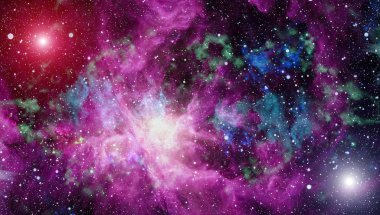 Derin uzay bulunan sarmal gökada. Nasa tarafından döşenmiş bu görüntü unsurları.