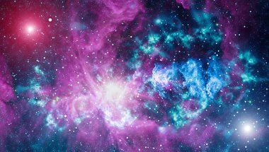 Derin uzay bulunan sarmal gökada. Nasa tarafından döşenmiş bu görüntü unsurları.