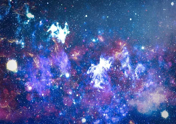 Güzel bulutsu, yıldızlar ve galaksiler. Nasa tarafından döşenmiş bu görüntü unsurları. — Stok fotoğraf