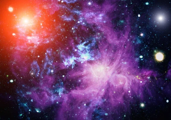 Galaxia espiral en el espacio profundo. Elementos de esta imagen proporcionados por la NASA . —  Fotos de Stock
