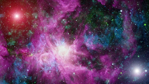 Galaxia espiral en el espacio profundo. Elementos de esta imagen proporcionados por la NASA . — Foto de Stock