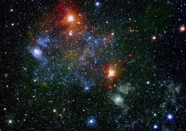Spiraalvormig sterrenstelsel in deep space. Elementen van dit beeld ingericht door Nasa. — Stockfoto