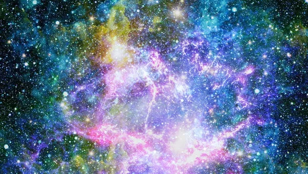 Galaxia espiral en el espacio profundo. Elementos de esta imagen proporcionados por la NASA . — Foto de Stock