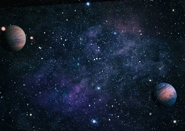 Spiralgalax i rymden. Delar av denna bild från Nasa. — Stockfoto