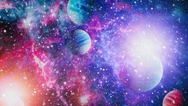 Derin uzay bulunan sarmal gökada. Nasa tarafından döşenmiş bu görüntü unsurları.