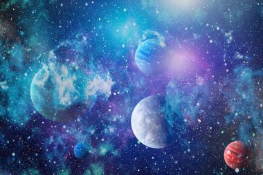 Derin uzay bulunan sarmal gökada. Nasa tarafından döşenmiş bu görüntü unsurları.