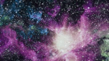 Derin uzay bulunan sarmal gökada. Nasa tarafından döşenmiş bu görüntü unsurları.