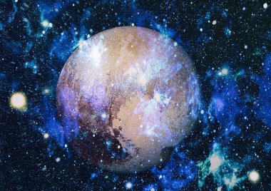 Güzel bulutsu, yıldızlar ve galaksiler. Nasa tarafından döşenmiş bu görüntü unsurları.