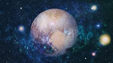 Güzel bulutsu, yıldızlar ve galaksiler. Nasa tarafından döşenmiş bu görüntü unsurları.