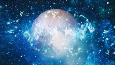 Güzel bulutsu, yıldızlar ve galaksiler. Nasa tarafından döşenmiş bu görüntü unsurları.