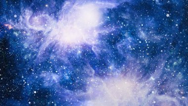 Güzel bulutsu, yıldızlar ve galaksiler. Nasa tarafından döşenmiş bu görüntü unsurları.