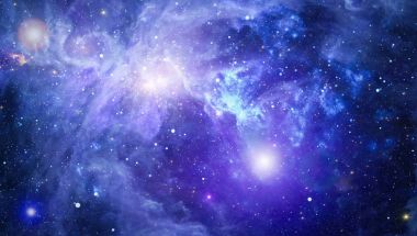 Güzel bulutsu, yıldızlar ve galaksiler. Nasa tarafından döşenmiş bu görüntü unsurları.