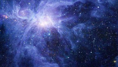 Güzel bulutsu, yıldızlar ve galaksiler. Nasa tarafından döşenmiş bu görüntü unsurları.