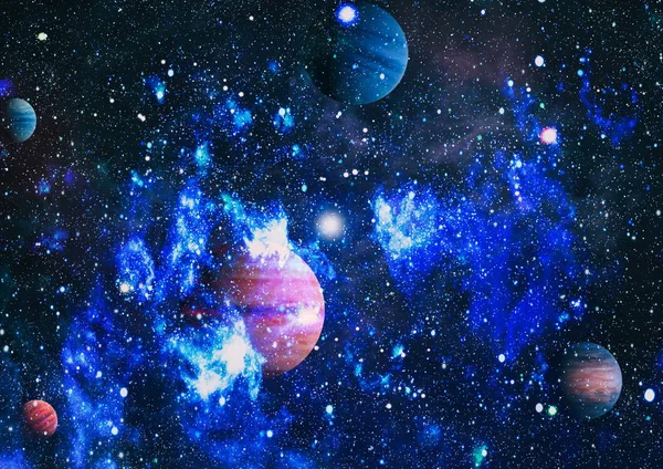 Planètes, étoiles et galaxies dans l'espace extérieur montrant la beauté de l'exploration spatiale. Éléments fournis par la NASA — Photo