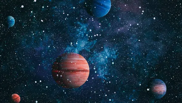 星雲や宇宙の銀河。NASAによって提供されたこの画像の要素. — ストック写真