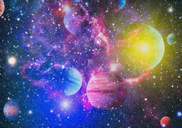 Sterren veld in deep space vele lichtjaren ver van de aarde. elementen van deze afbeelding ingericht door nasa — Stockfoto