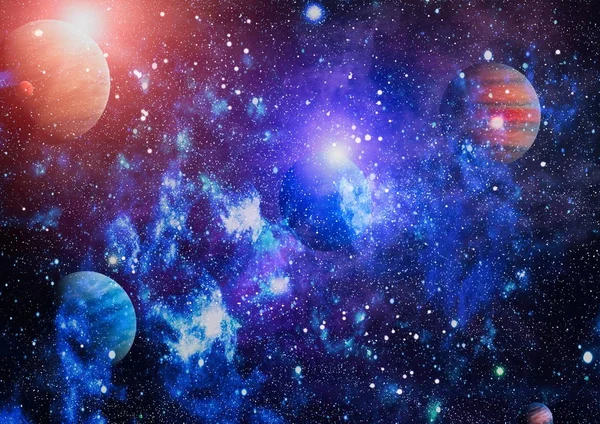 Hvězdné pole v hlubokém vesmíru mnoho světelných let od země. prvky tohoto obrazu, které nasa — Stock fotografie