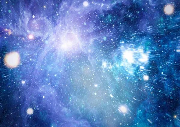 Bela nebulosa, estrelas e galáxias. Elementos desta imagem fornecidos pela NASA . — Fotografia de Stock