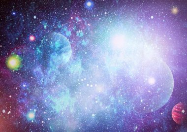 birçok ışık yılı uzakta dünya derin uzayda yıldız alanı. Bu görüntü nasa tarafından döşenmiş unsurları