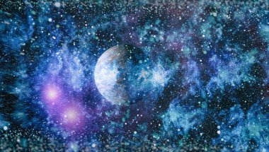 Uzaydaki gezegenler, yıldızlar ve galaksiler uzay keşiflerinin güzelliğini gösteriyor. NASA tarafından döşenmiş elementler