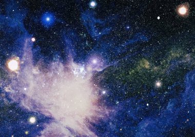 Uzaydaki gezegenler, yıldızlar ve galaksiler uzay keşiflerinin güzelliğini gösteriyor. NASA tarafından döşenmiş elementler