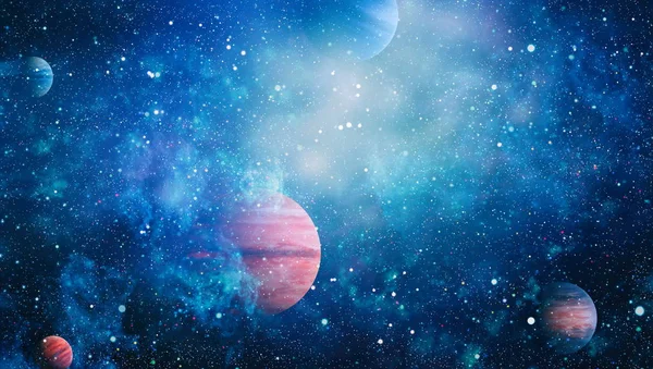 Planeten, Sterne und Galaxien im Weltall, die die Schönheit der Weltraumforschung zeigen. Von der NASA bereitgestellte Elemente — Stockfoto