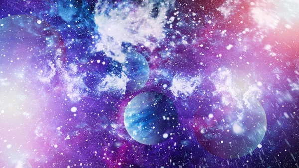 Nebulosa e galassie nello spazio. Elementi di questa immagine forniti dalla NASA. — Foto Stock