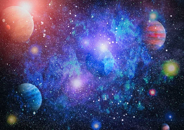 Sterren veld in deep space vele lichtjaren ver van de aarde. elementen van deze afbeelding ingericht door nasa — Stockfoto