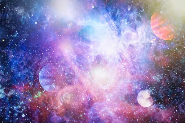 공간의 은하들은 탐험의 아름다움을 줍니다 Nasa 요소들 — 스톡 사진