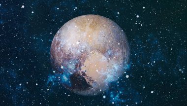 Uzaydaki gezegenler, yıldızlar ve galaksiler uzay keşiflerinin güzelliğini gösteriyor. NASA tarafından döşenmiş elementler