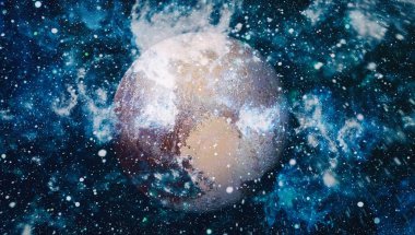 Güzel bulutsu, yıldızlar ve galaksiler. Nasa tarafından döşenmiş bu görüntü unsurları.