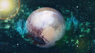 Güzel bulutsu, yıldızlar ve galaksiler. Nasa tarafından döşenmiş bu görüntü unsurları.