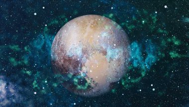 Güzel bulutsu, yıldızlar ve galaksiler. Nasa tarafından döşenmiş bu görüntü unsurları.