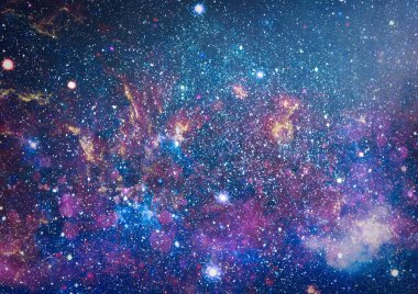 Güzel bulutsu, yıldızlar ve galaksiler. Nasa tarafından döşenmiş bu görüntü unsurları.