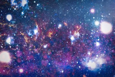 Güzel bulutsu, yıldızlar ve galaksiler. Nasa tarafından döşenmiş bu görüntü unsurları.