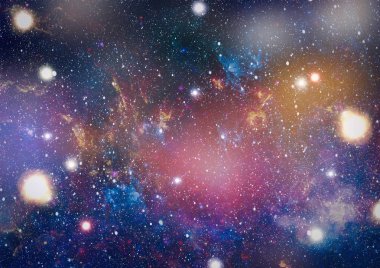 Güzel bulutsu, yıldızlar ve galaksiler. Nasa tarafından döşenmiş bu görüntü unsurları.