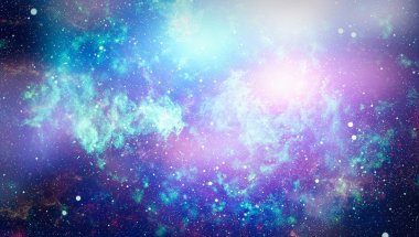 Güzel bulutsu, yıldızlar ve galaksiler. Nasa tarafından döşenmiş bu görüntü unsurları.