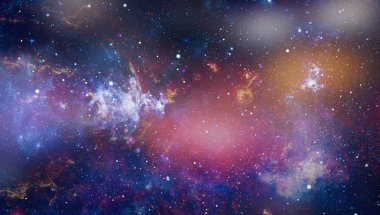 Güzel bulutsu, yıldızlar ve galaksiler. Nasa tarafından döşenmiş bu görüntü unsurları.