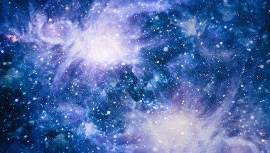 Güzel bulutsu, yıldızlar ve galaksiler. Nasa tarafından döşenmiş bu görüntü unsurları.