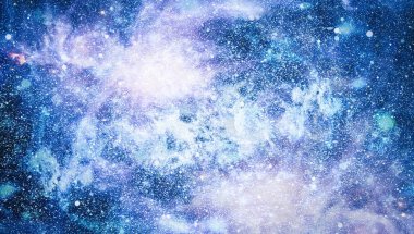 Güzel bulutsu, yıldızlar ve galaksiler. Nasa tarafından döşenmiş bu görüntü unsurları.
