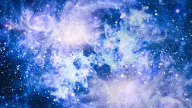 Güzel bulutsu, yıldızlar ve galaksiler. Nasa tarafından döşenmiş bu görüntü unsurları.