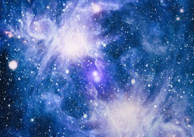 Güzel bulutsu, yıldızlar ve galaksiler. Nasa tarafından döşenmiş bu görüntü unsurları.