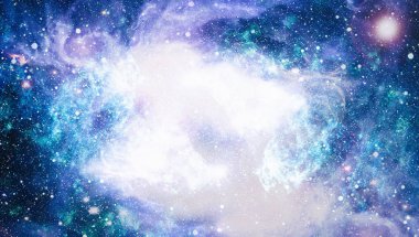 Güzel bulutsu, yıldızlar ve galaksiler. Nasa tarafından döşenmiş bu görüntü unsurları.