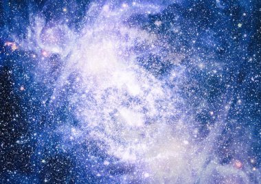 Güzel bulutsu, yıldızlar ve galaksiler. Nasa tarafından döşenmiş bu görüntü unsurları.