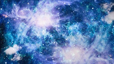 Güzel bulutsu, yıldızlar ve galaksiler. Nasa tarafından döşenmiş bu görüntü unsurları.