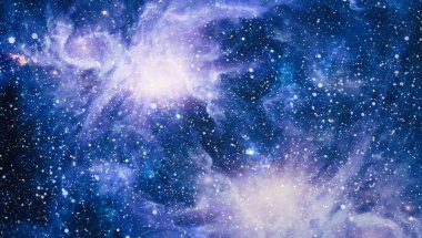 Güzel bulutsu, yıldızlar ve galaksiler. Nasa tarafından döşenmiş bu görüntü unsurları.