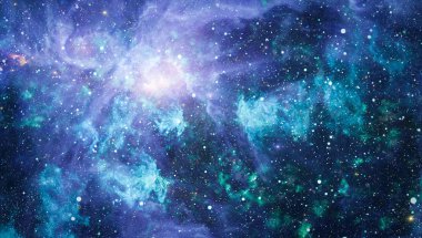 Güzel bulutsu, yıldızlar ve galaksiler. Nasa tarafından döşenmiş bu görüntü unsurları.