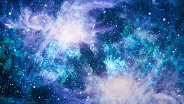 Güzel bulutsu, yıldızlar ve galaksiler. Nasa tarafından döşenmiş bu görüntü unsurları.