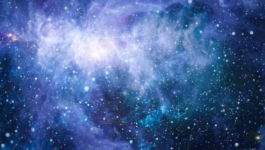 Güzel bulutsu, yıldızlar ve galaksiler. Nasa tarafından döşenmiş bu görüntü unsurları.