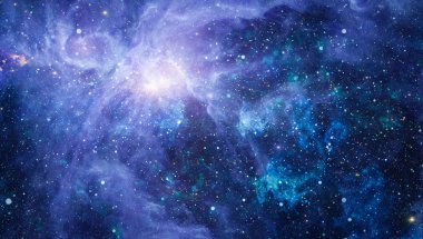 Güzel bulutsu, yıldızlar ve galaksiler. Nasa tarafından döşenmiş bu görüntü unsurları.